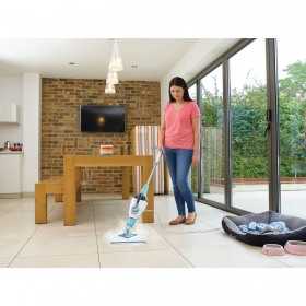 Mop cu aburi 2 in 1 Black+Decker BHSM1610DSM, 1600 W, cap Delta, SteaMitt, 15 accesorii