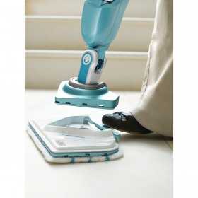 Mop cu aburi 2 in 1 Black+Decker BHSM1610DSM, 1600 W, cap Delta, SteaMitt, 15 accesorii