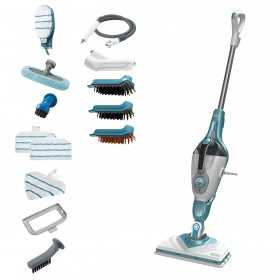 Mop cu aburi 2 in 1 Black+Decker BHSM1610DSM, 1600 W, cap Delta, SteaMitt, 15 accesorii