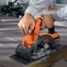 Fierastrau circular de mana, pe acumulator, 18 V, Black+Decker, 3700 rpm, 140 mm - BDCCS18N 