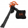 Suflanta si aspirator cu tocator pentru frunze Black+Decker, 2600 W, 315 km/h, 40 L - BEBLV260 
