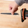 Fierastrau tip sabie Black+Decker, acumulator 18V, 1.5Ah, 400mA, incarcator, geanta textila - BDCR18