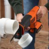 Fierastrau tip sabie Black+Decker, acumulator 18V, 1.5Ah, 400mA, incarcator, geanta textila - BDCR18
