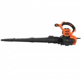 Suflanta si aspirator cu tocator pentru frunze 3-in-1 Black+Decker, 3000 W, 404 km/h, sac de...