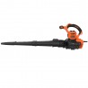 Suflanta si aspirator cu tocator pentru frunze 3-in-1 Black+Decker, 3000 W, 404 km/h, sac de colectare 72 L - BEBLV300 