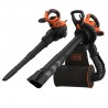 Suflanta si aspirator cu tocator pentru frunze 3-in-1 Black+Decker, 3000 W, 404 km/h, sac de colectare 72 L - BEBLV300 
