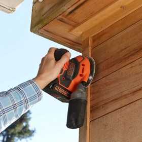 Șlefuitor excentric cu acumulator BLACK+DECKER, 18 V, 125 mm, 1,5 Ah, incarcator 400 mA – BDCROS18