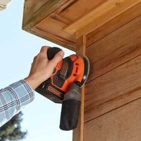 Șlefuitor excentric cu acumulator BLACK+DECKER, 18 V, 125 mm, 1,5 Ah, incarcator 400 mA – BDCROS18