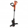Trimmer electric de tuns gazon/iarba electric Black+Decker, 450W, 25 cm, POWERCOMMAND Easy Feed, suprafete mari - BESTE625 