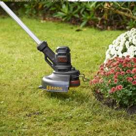 Trimmer electric de tuns gazon/iarba electric Black+Decker, 450W, 25 cm, POWERCOMMAND Easy Feed, suprafete mari - BESTE625