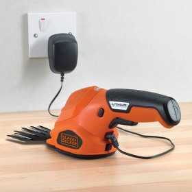 Foarfeca electrica de tuns gazon/iarba Black+Decker,lama 10 cm, 3.6 V 1.3 Ah - GSL200