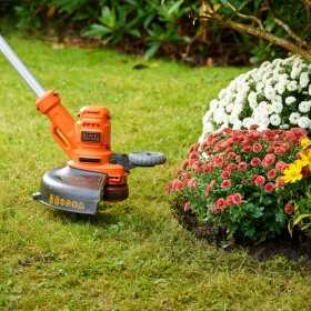 Trimmer electric 3-in-1 Black+Decker, 550 W, latime de taiere 30 cm, sistem AFS, baza cu roti inclusa - BESTA530CM