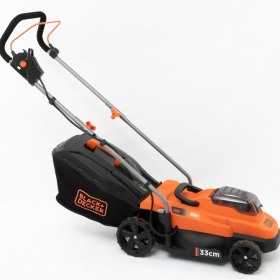 Masina de tuns gazonul cu acumulator Black+Decker, 36 V, 2,5 Ah, latime de taiere 33 cm, sac 35 L - BCMW3336L1