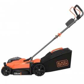 Masina de tuns gazonul cu acumulator Black+Decker, 36 V, 2,5 Ah, latime de taiere 33 cm, sac 35 L...