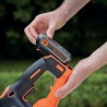 Foarfeca pentru gard viu cu acumulator Black+Decker, 18 V, lama 45 cm, acumulator 2 Ah, POWERCOMMAND - GTC18452PC 