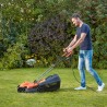 Masina electrica de tuns gazonul Black+Decker, 1200 W, latime de taiere 32 cm, sac 35 L, maner tip bicicleta - BEMW451BH 