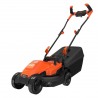 Masina electrica de tuns gazonul Black+Decker, 1200 W, latime de taiere 32 cm, sac 35 L, maner tip bicicleta - BEMW451BH 