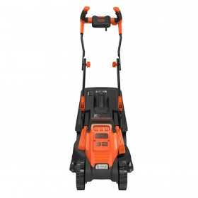 Masina electrica de tuns gazonul Black+Decker, 1200 W, latime de taiere 32 cm, sac 35 L, maner tip bicicleta - BEMW451BH