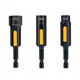 Set chei tubulare magnetice DEWALT pentru impact, 1/4 inch, 8/10/13 mm, 3 piese - DT7460
